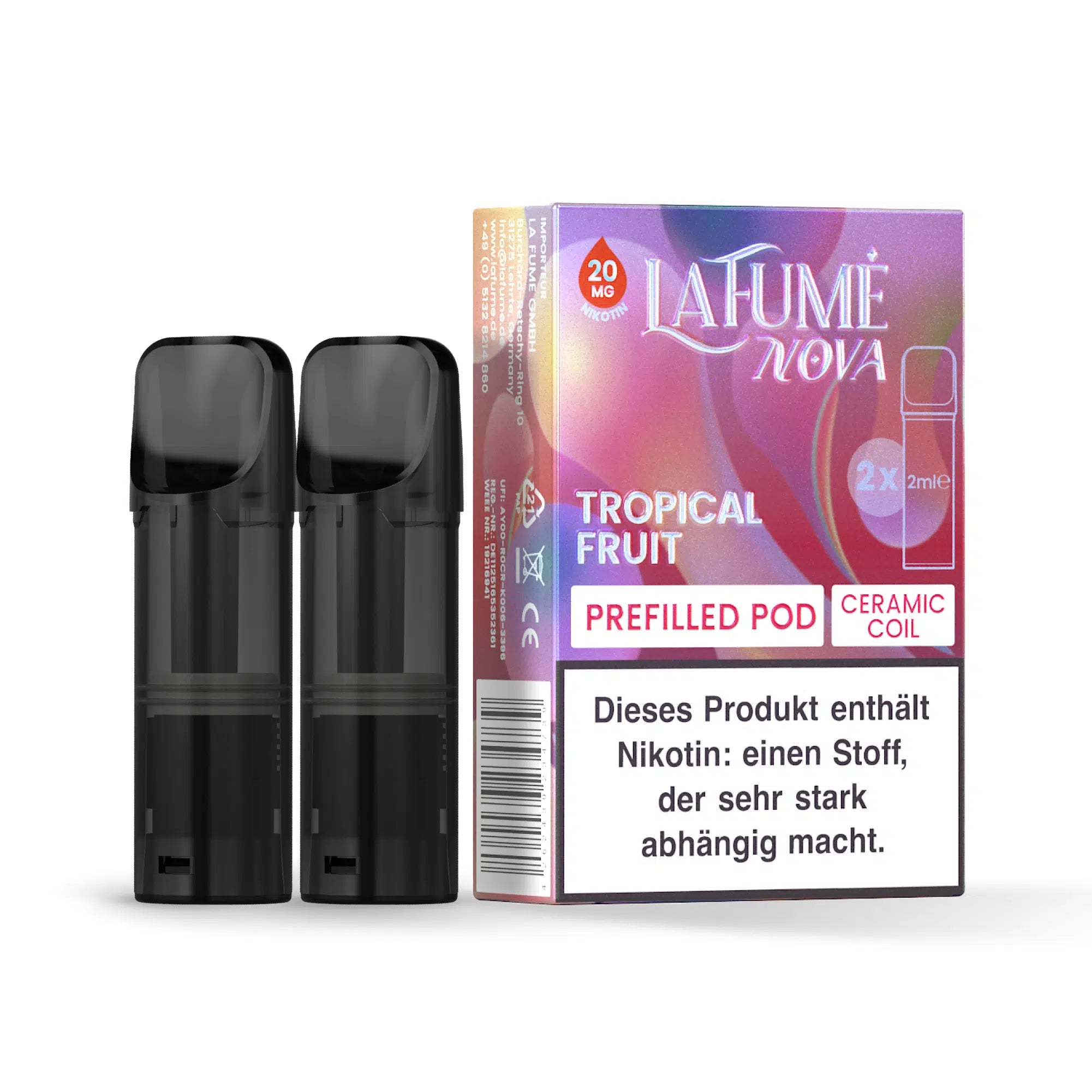 La Fume Nova Pods 2er Pack Tropical Fruit 20mg Pods The House of Smoke La Fume Nova Pods 2er Pack Tropical Fruit 20mg Pods The House of Smoke
