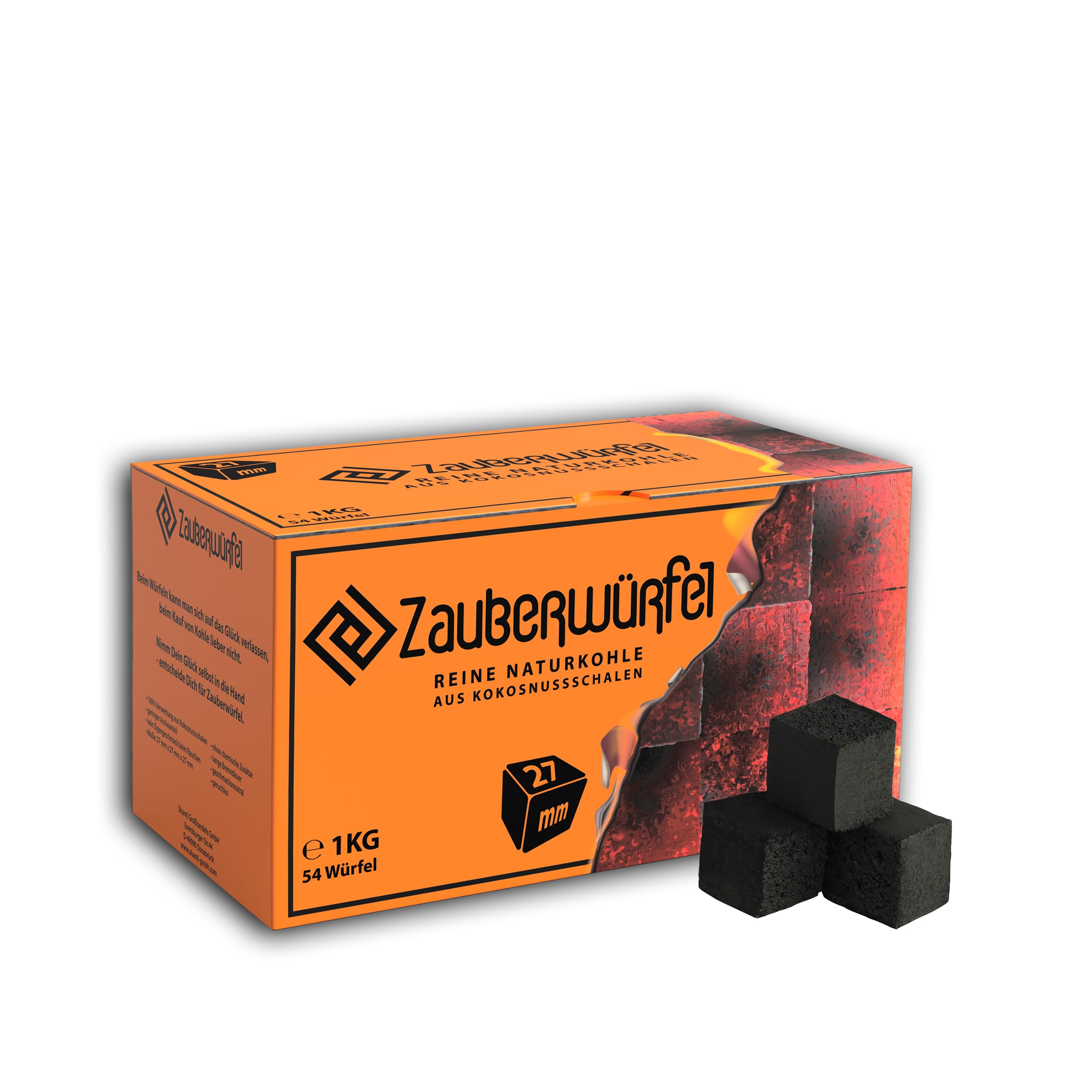 Zauberwürfel 27er Shisha Kohle - 1 kg