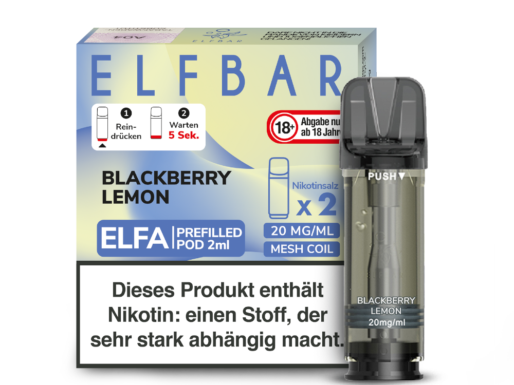 ELFBAR ELFA Pods 2Stk - Blackberry Lemon