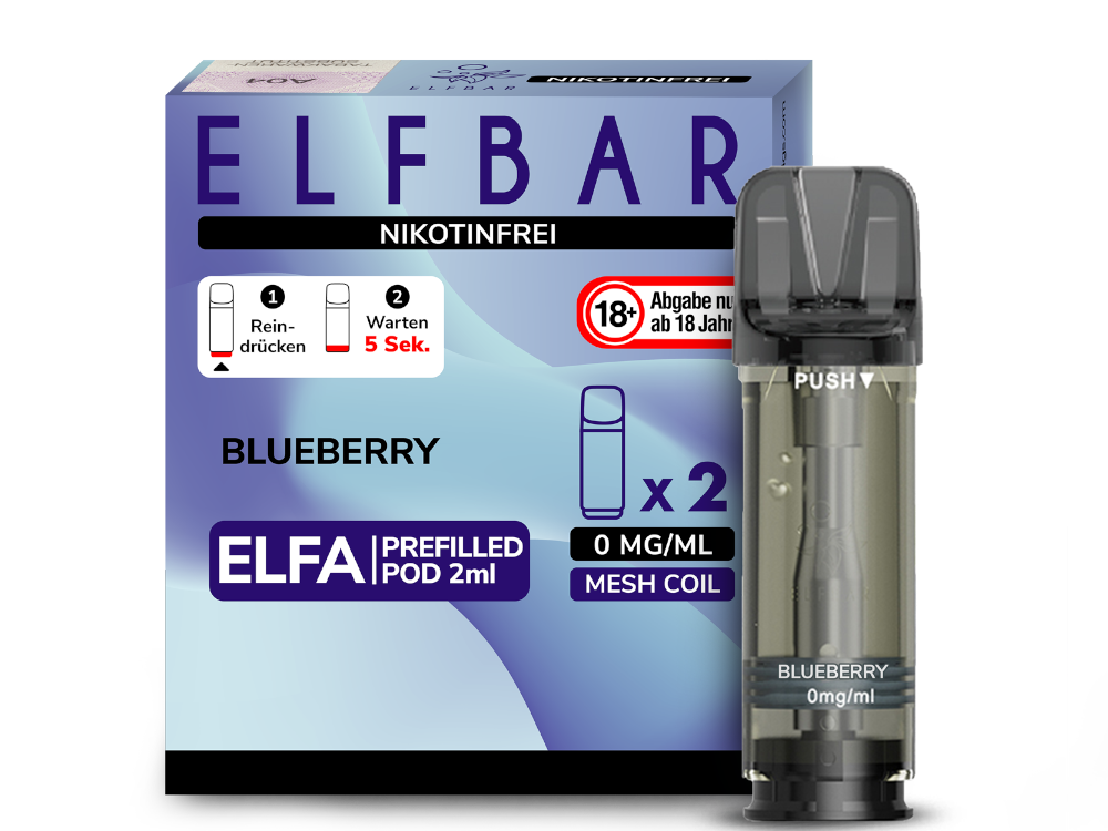 ELFBAR ELFA Pods 2Stk - Blueberry (Nikotinfrei)
