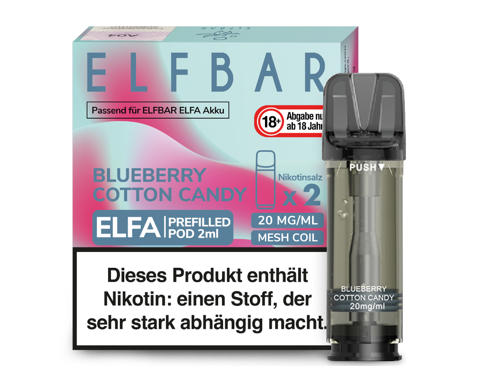 ELFBAR ELFA Pods 2Stk - Blueberry Cotton Candy
