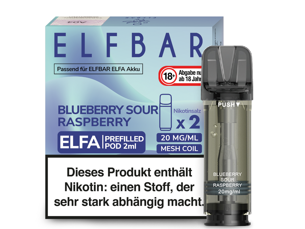 ELFBAR ELFA Pods 2Stk - Blueberry Sour Raspberry