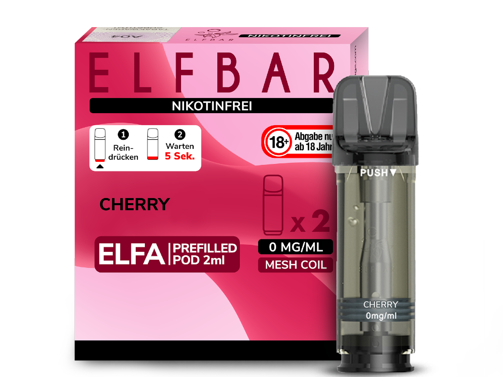 ELFBAR ELFA Pods 2Stk - Cherry (Nikotinfrei)