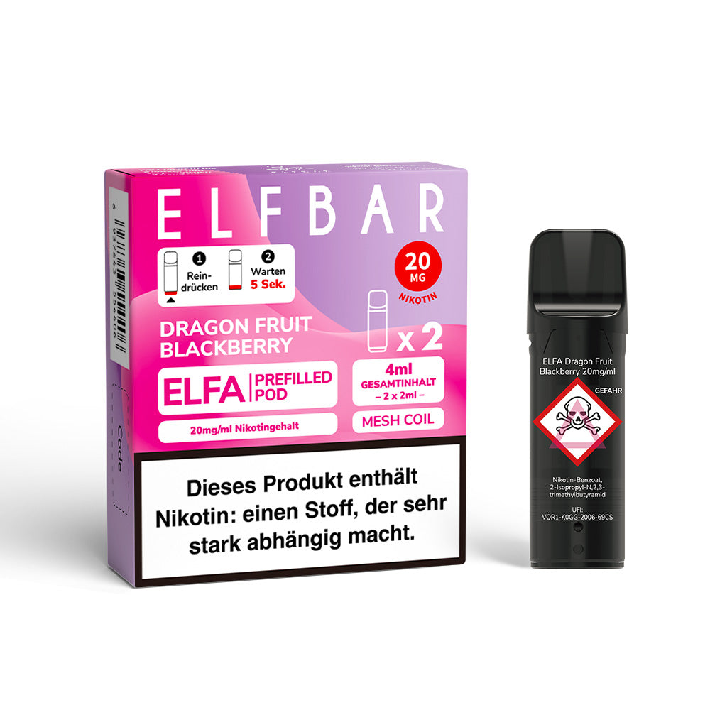 ELFBAR ELFA Pods 2Stk - Dragon Fruit Strawberry