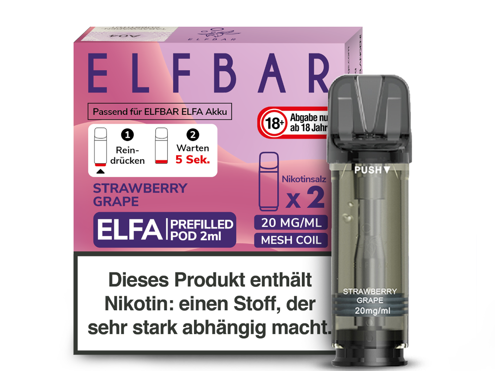 ELFBAR ELFA Pods 2Stk - Strawberry Grape