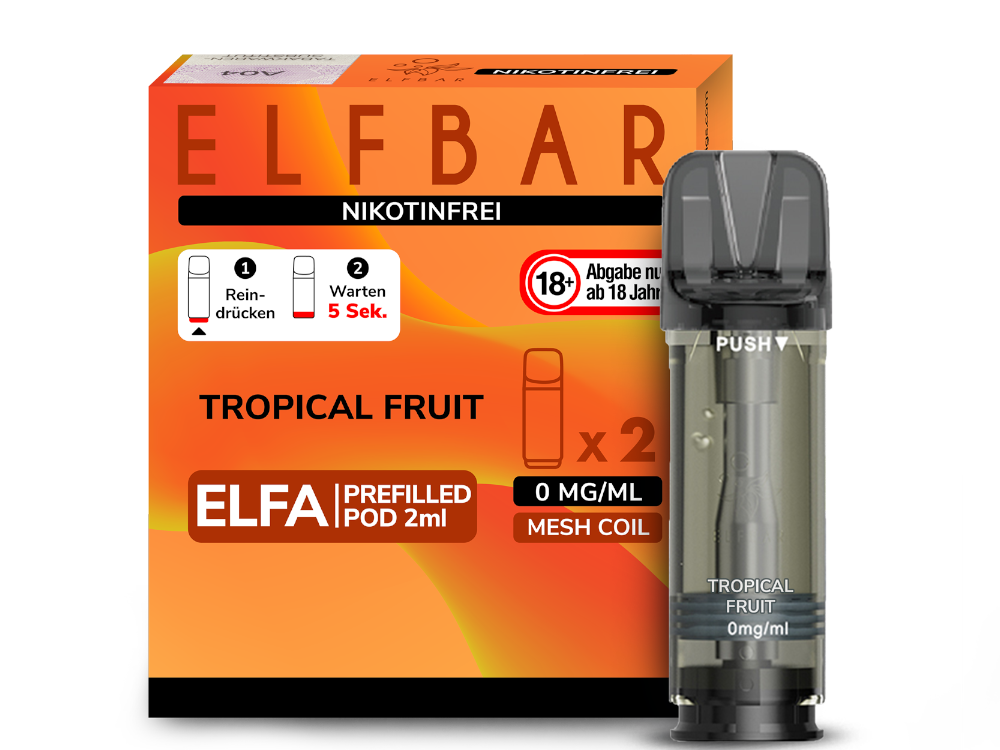 ELFBAR ELFA Pods 2Stk - Tropical Fruit (Nikotinfrei)