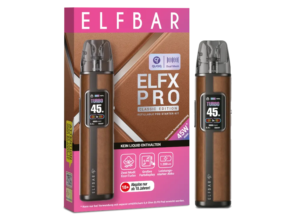 Elfbar ELFX Pro Pod Kit in Braun