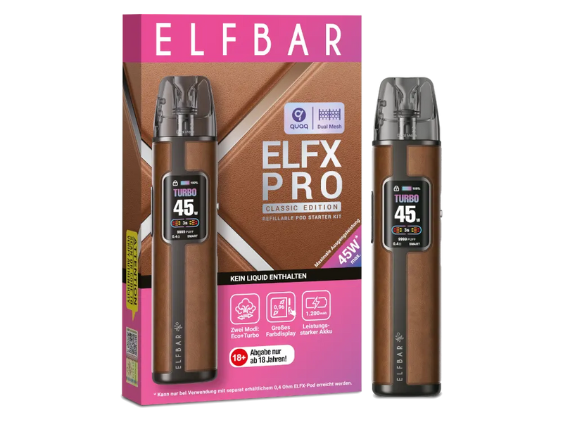 Elfbar ELFX Pro Pod Kit in Braun