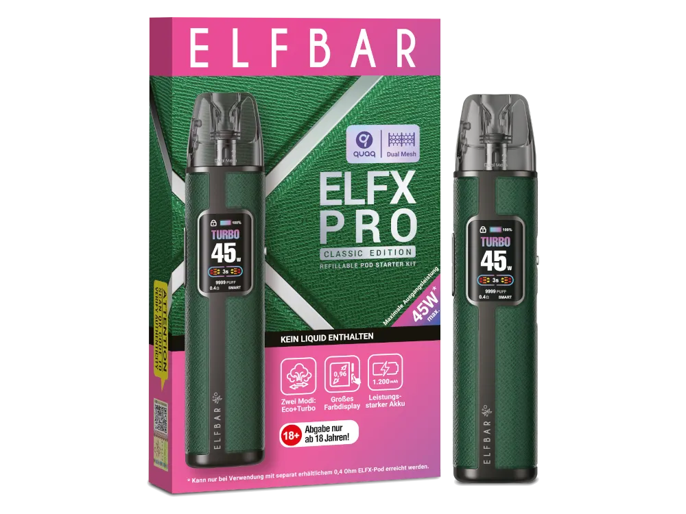 Elfbar ELFX Pro Pod Kit in Grün
