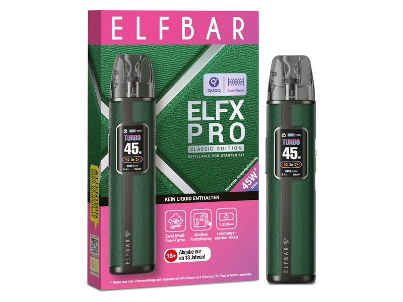 Elfbar ELFX Pro Pod Kit in Grün