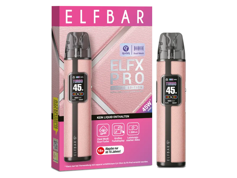 Elfbar ELFX Pro Pod Kit in Pink