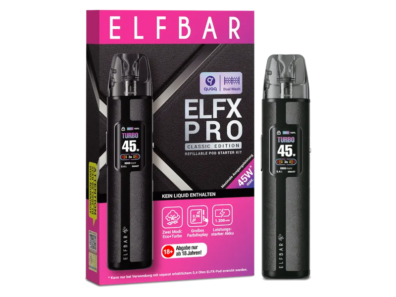 Elfbar ELFX Pro Pod Kit in Schwarz