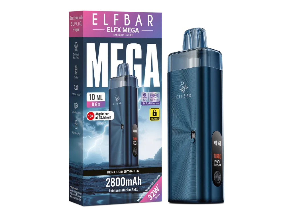Elfbar ELFX Mega Pod Kit - Navy