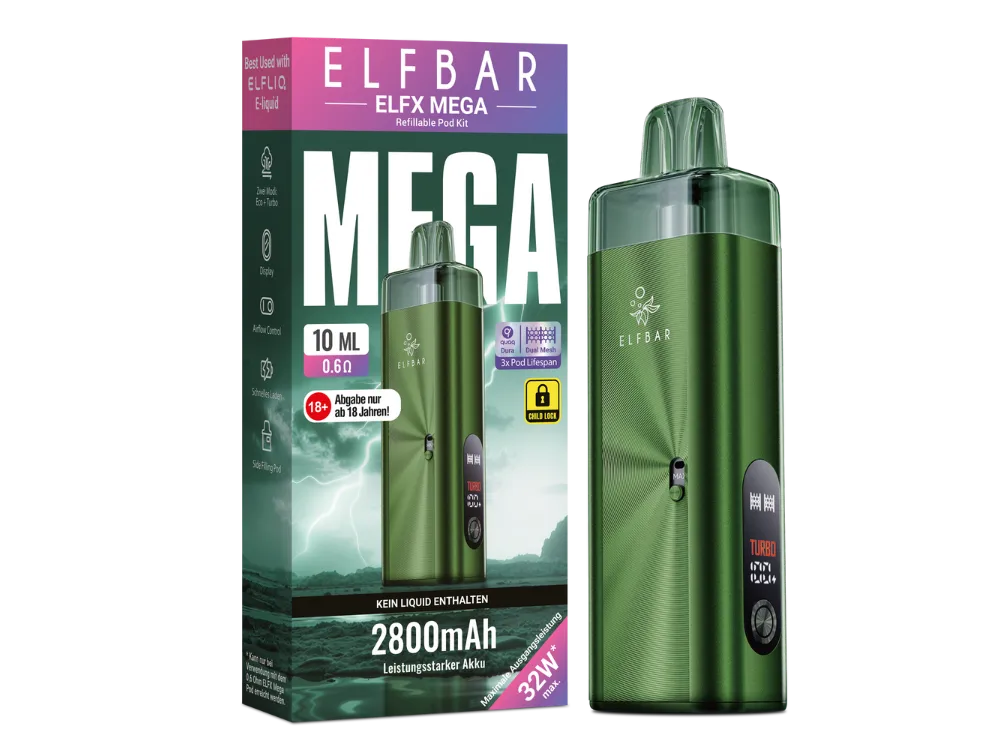 Elfbar ELFX Mega Pod Kit - Green