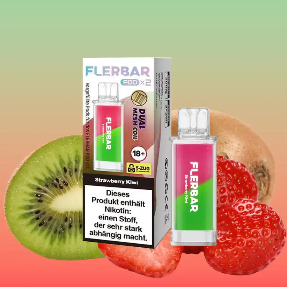 Flerbar Pod 2Stk - Strawberry Kiwi