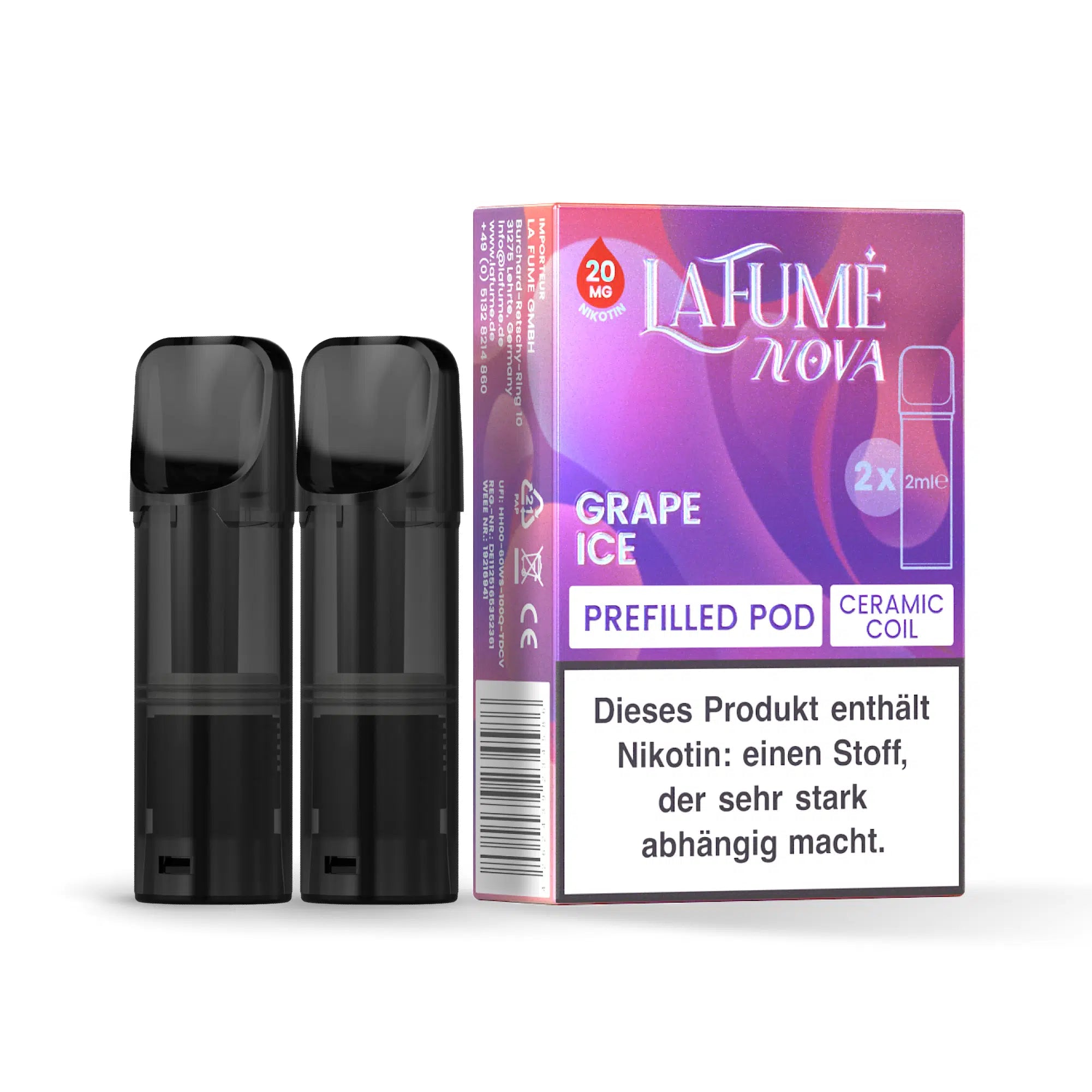 La Fume Nova Pods 2Stk - Grape Ice