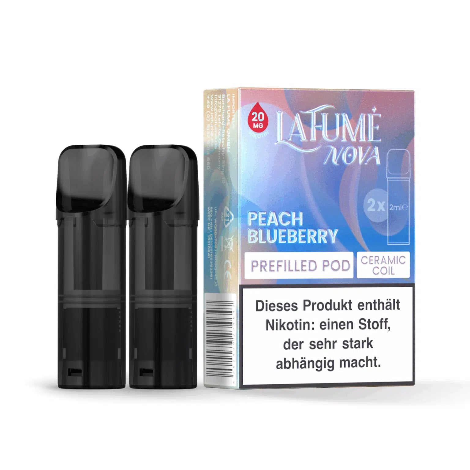 La Fume Nova Pods 2Stk - Peach Blueberry