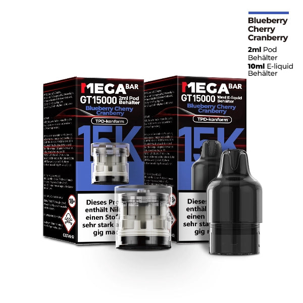 MEGABAR GT15000 Pod - Blueberry Cherry Cranberry