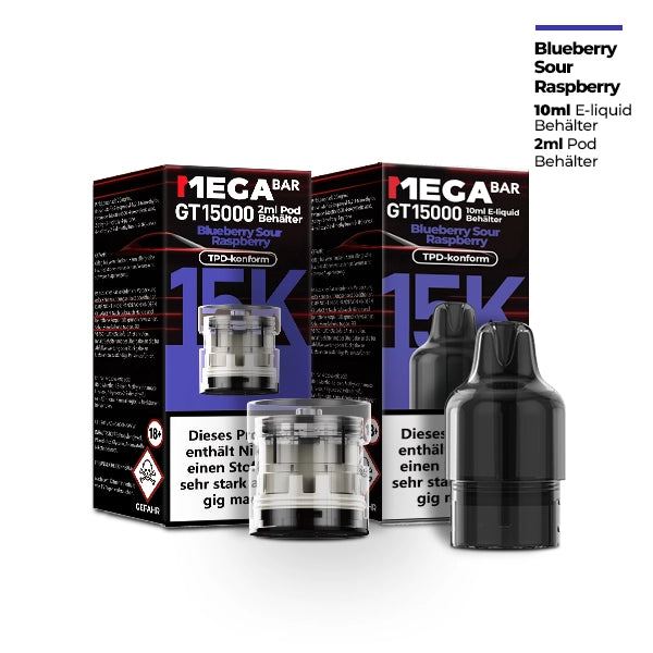 MEGABAR GT15000 Pod - Blueberry Sour Raspberry