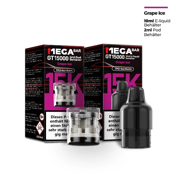 MEGABAR GT15000 Pod - Grape Ice