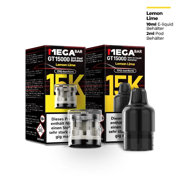 MEGABAR GT15000 Pod - Lemon Lime