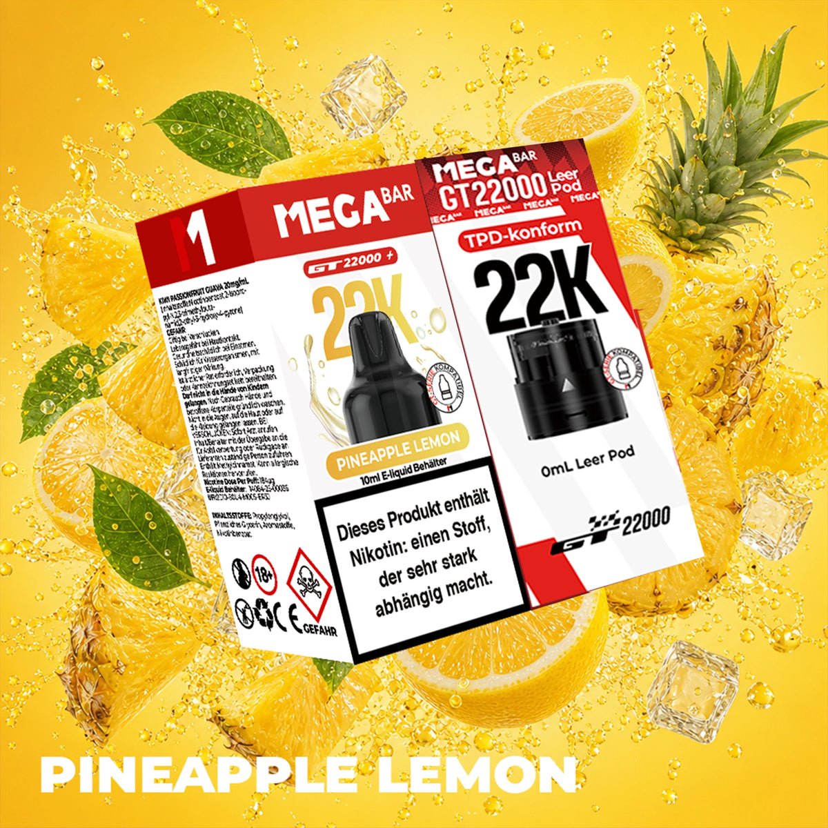 MEGABAR 22K Pod Pineapple Lemon Wechselpod für GT22000