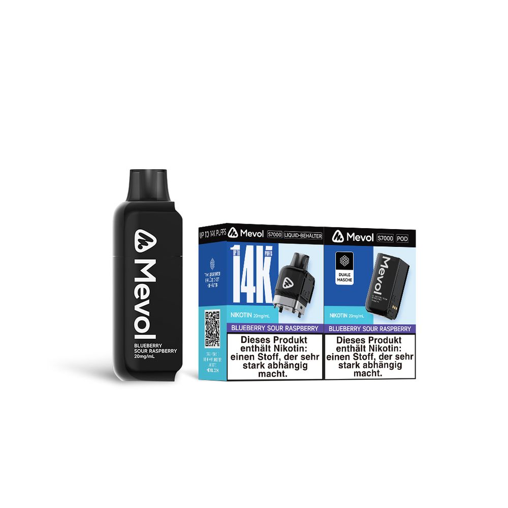 Mevol S7000 Pod - Blueberry Sour Raspberry
