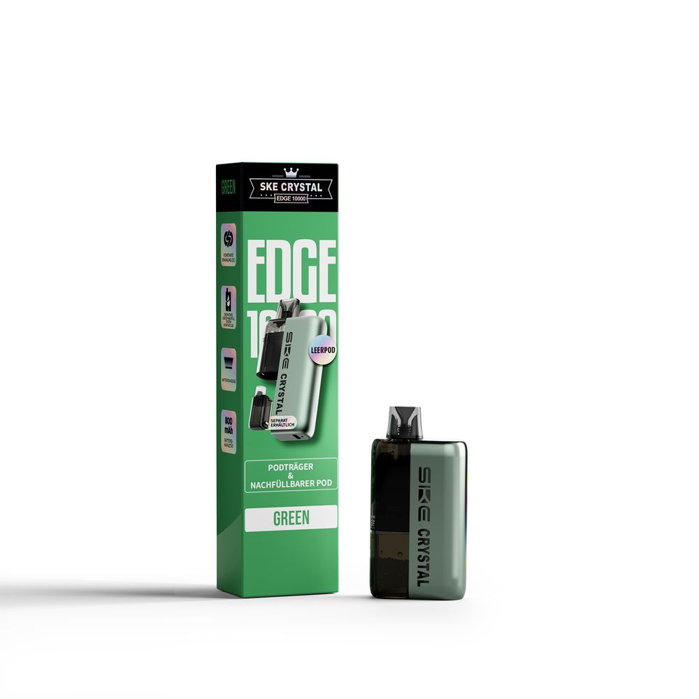 SKE Crystal Edge 10000 Akku + 2ml Leerpod - Green