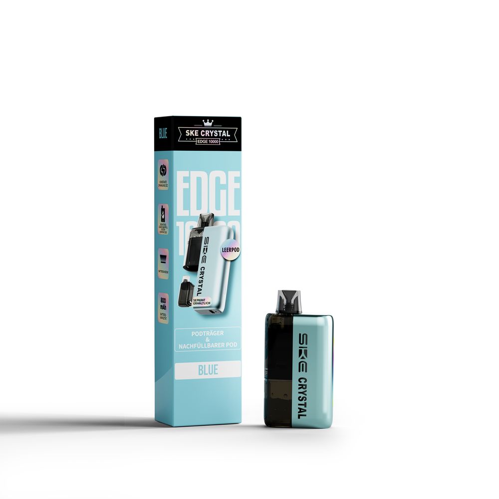 SKE Crystal Edge 10000 Akku + 2ml Leerpod - Blue