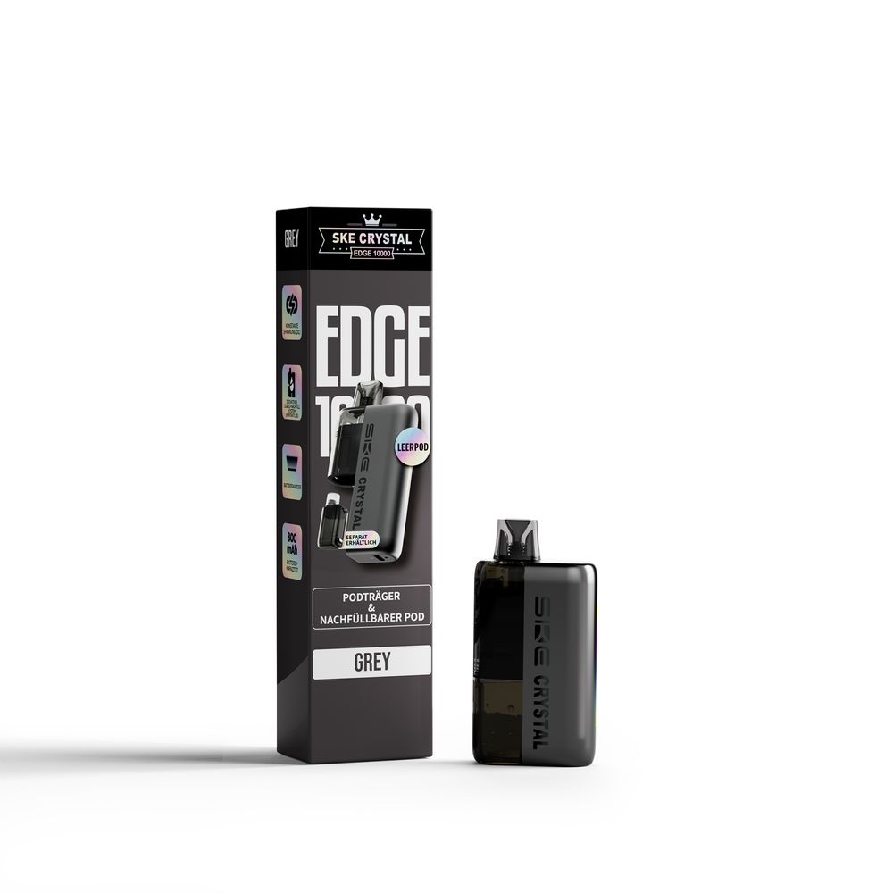 SKE Crystal Edge 10000 Akku + 2ml Leerpod - Grey