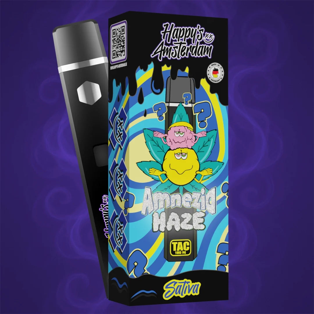 Amnesia Haze Sativa Einweg Vape HHC Alternative für Fokus und Energie