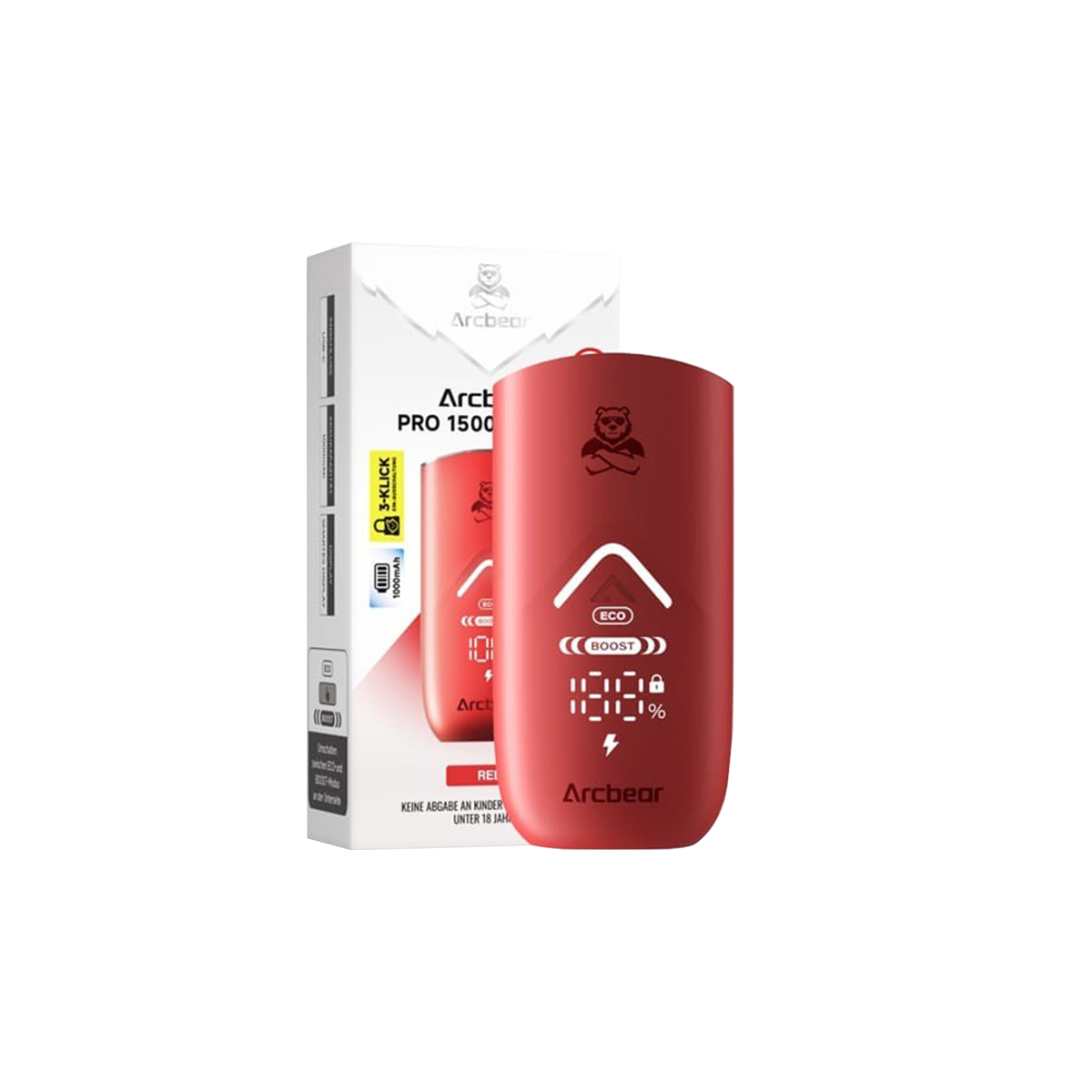 Arcbear Pro 15000 Akkuträger Rot