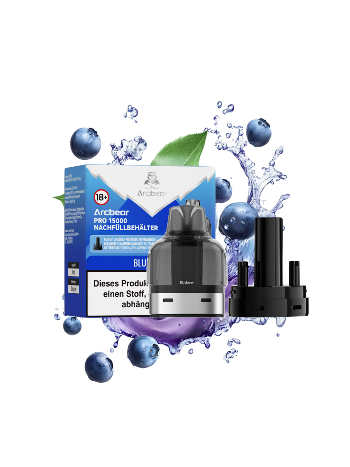 Arcbear Pro 15000 Pod Blueberry Nachfüllset 0+10 ml