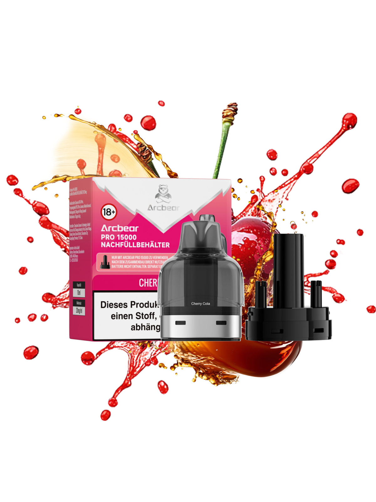 Arcbear Pro 15000 Pod Cherry Cola Nachfüllset 0+10 ml