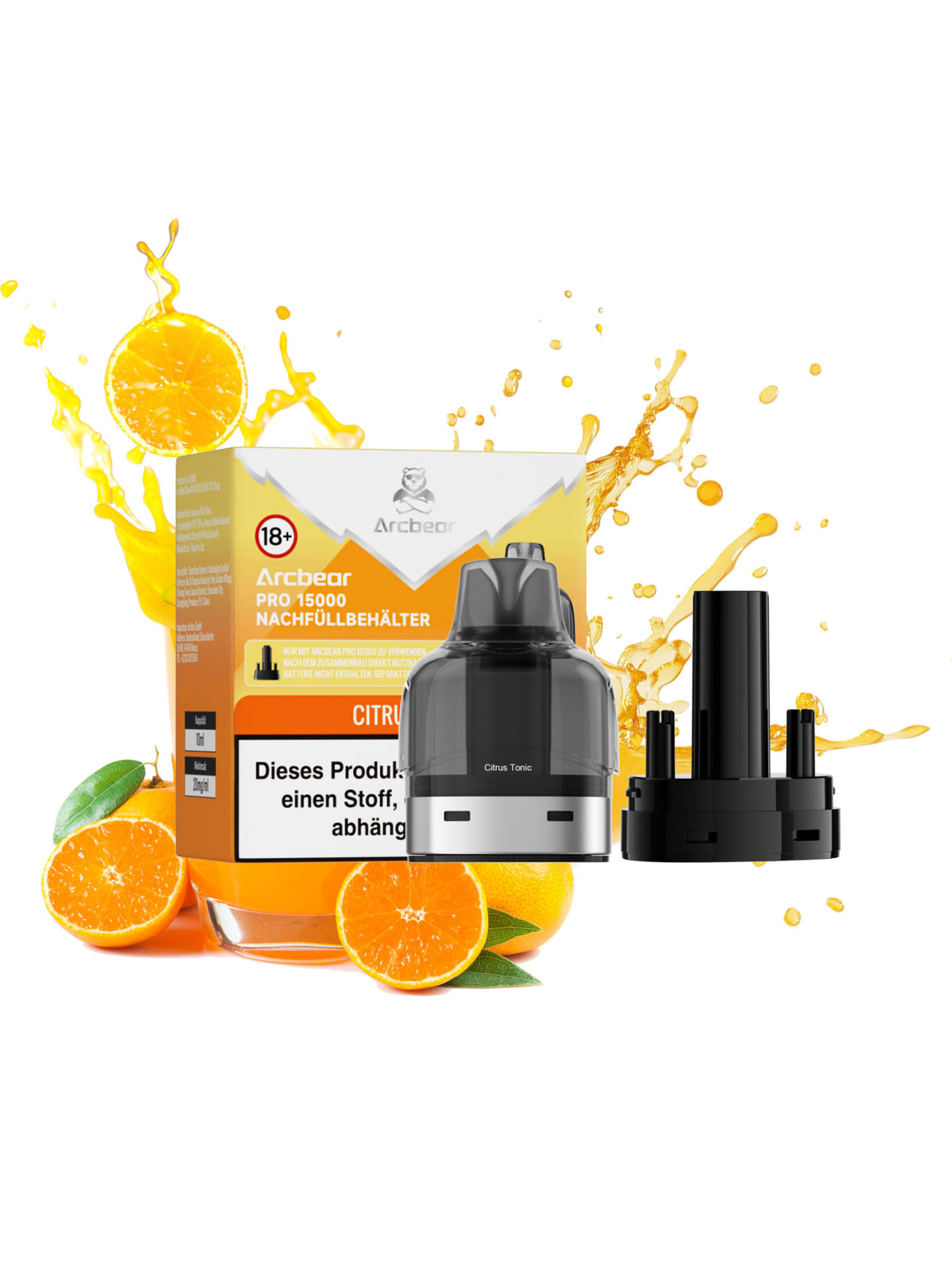 Arcbear Pro 15000 Pod Citrus Tonic Nachfüllset 0+10 ml