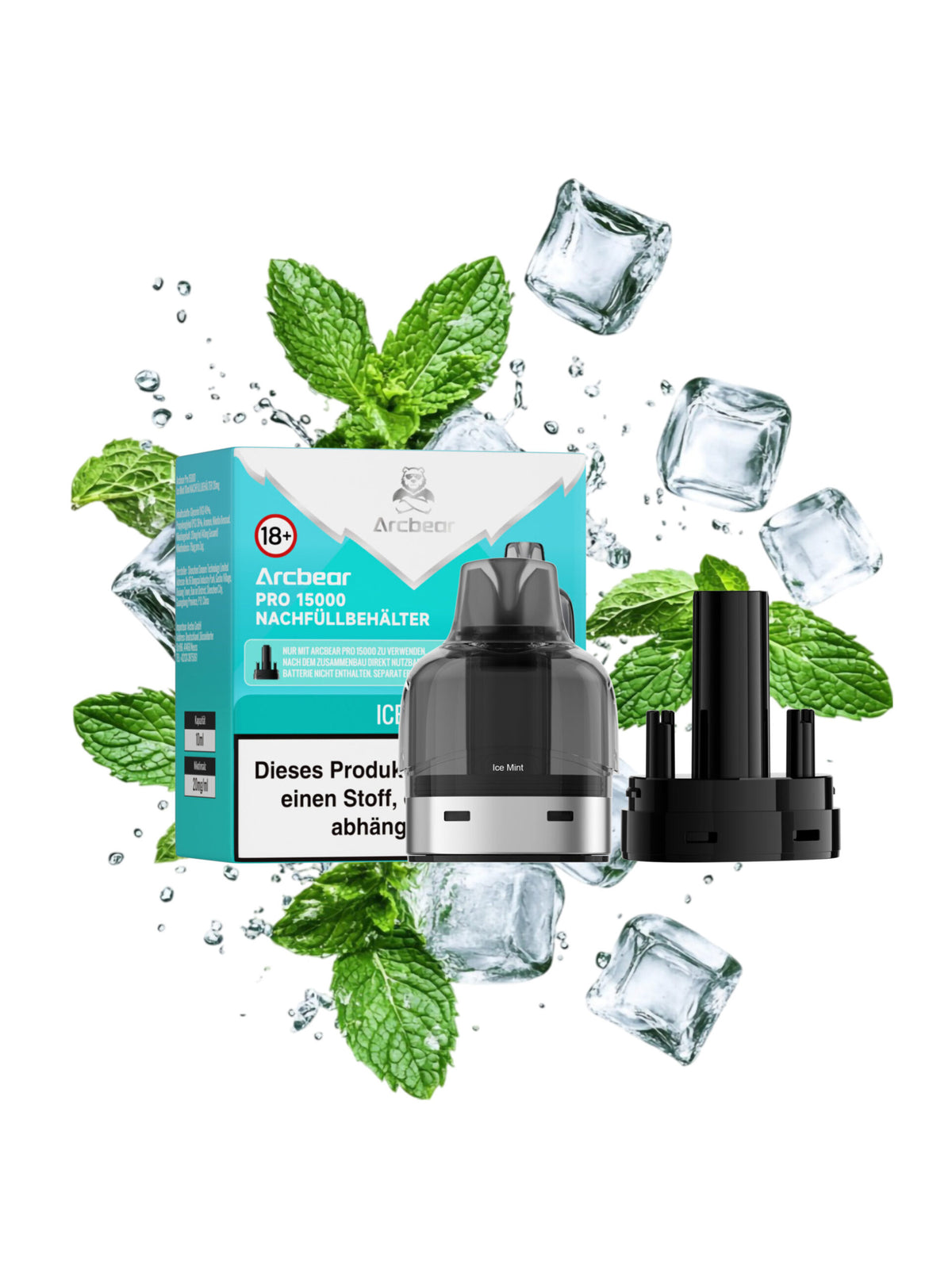Arcbear Pro 15000 Pod Ice Mint Nachfüllset 0+10 ml