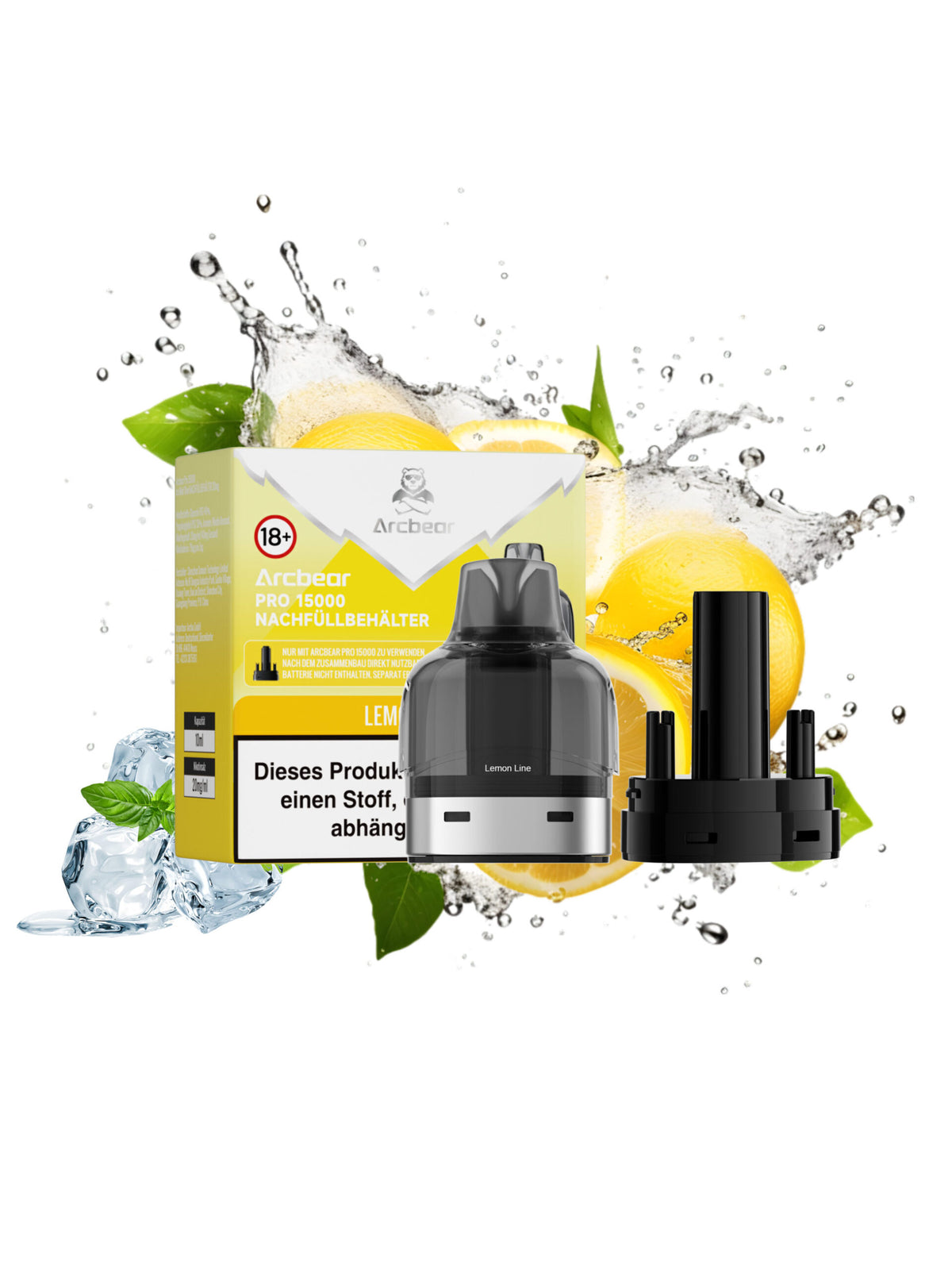 Arcbear Pro 15000 Pod Lemon Line Nachfüllset 0+10 ml