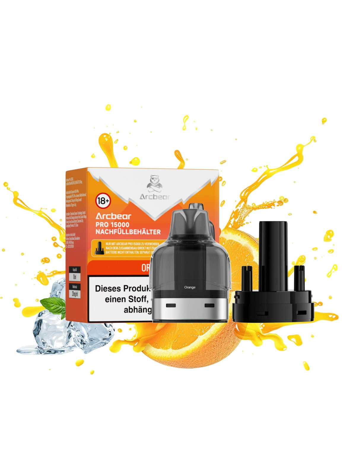 Arcbear Pro 15000 Pod Orange Nachfüllset 0+10 ml