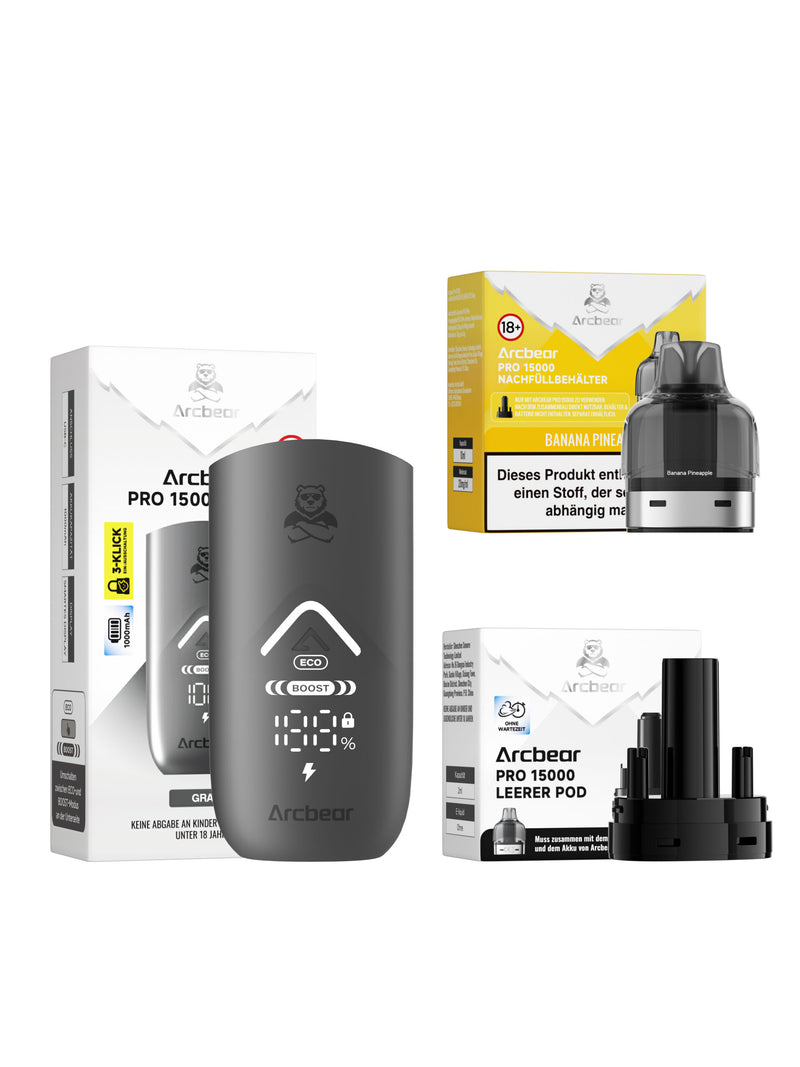Arcbear Pro 15000 Starterset Banana Pineapple