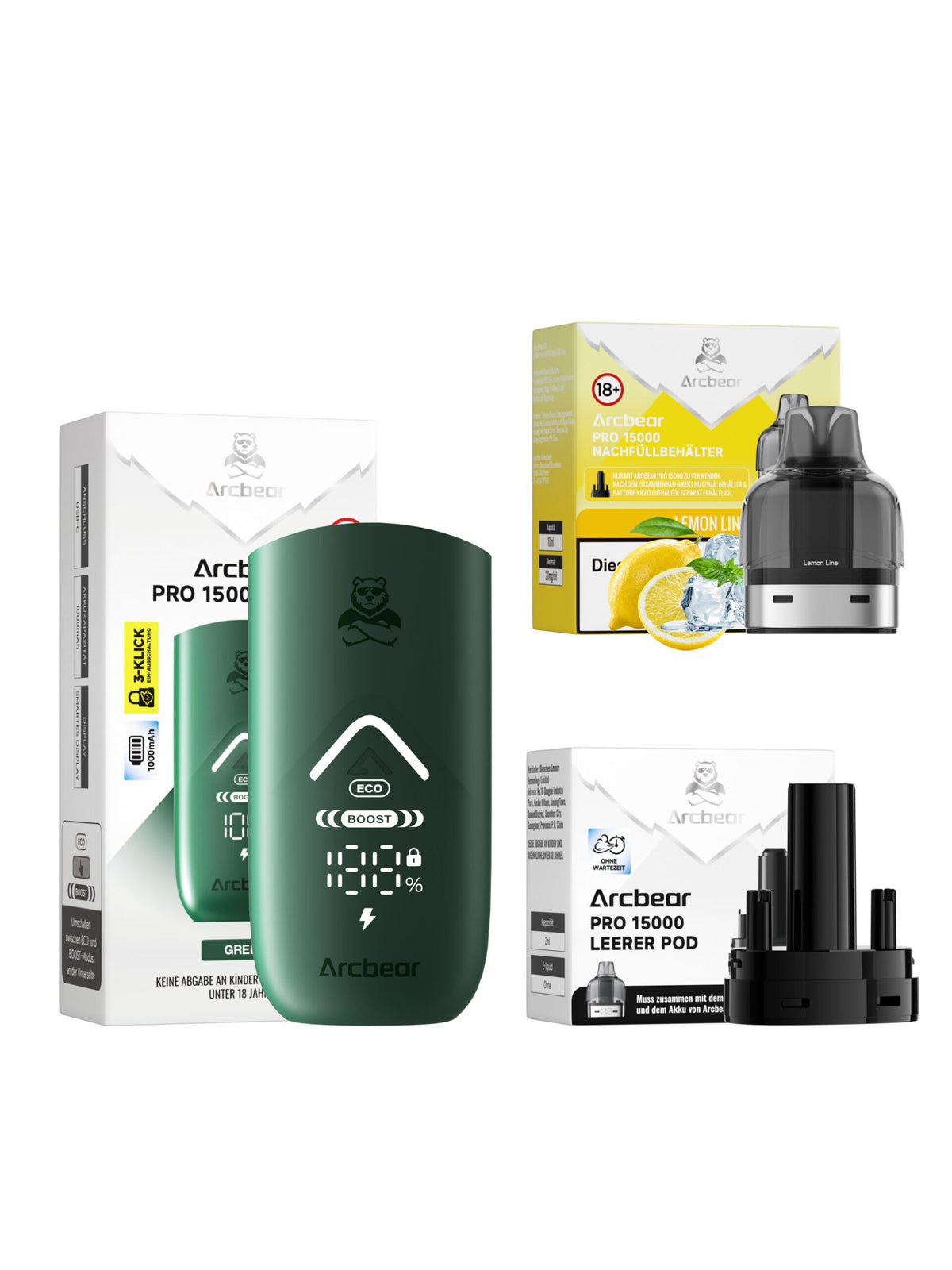 Arcbear Pro 15000 Starterset Lemon Line