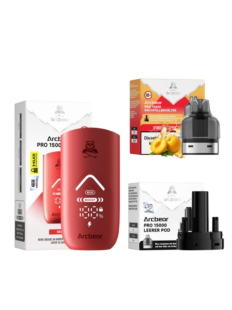 Arcbear Pro 15000 Starterset Vimbull Apricot Peach