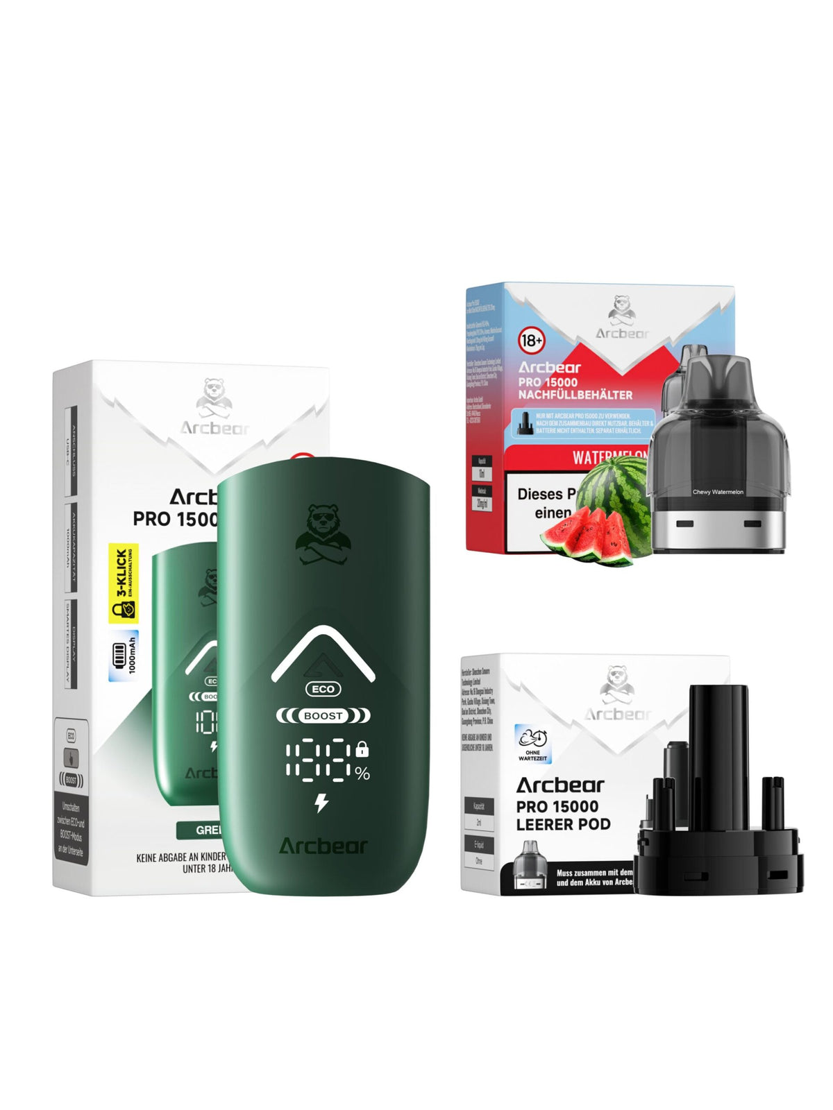 Arcbear Pro 15000 Starterset Watermelon Ice
