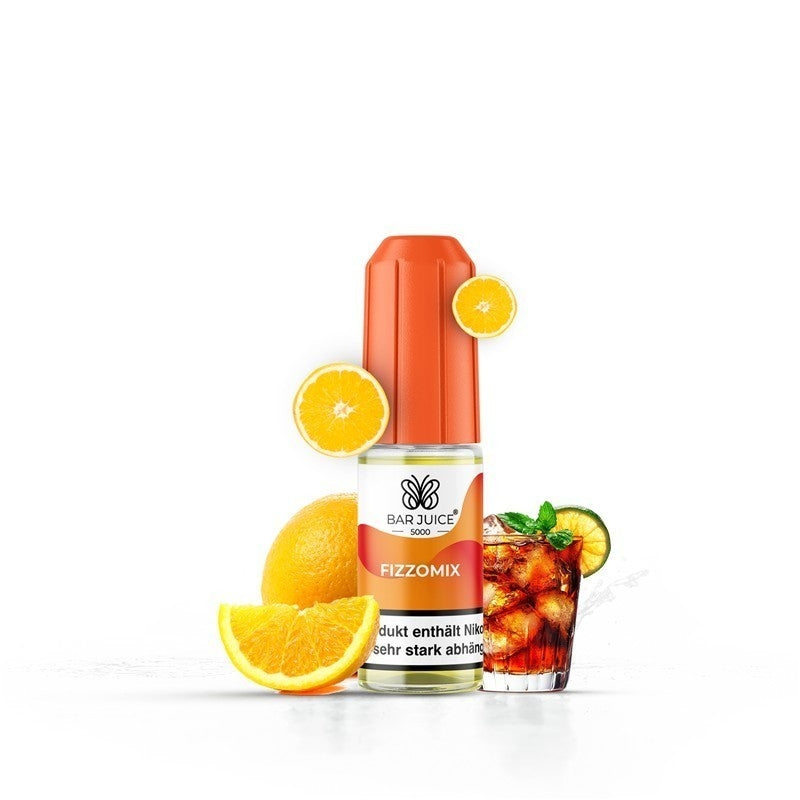 Bar Juice 5000 Liquid Fizzomix ohne Nikotin, 10-ml-Flasche mit 0 mg/ml