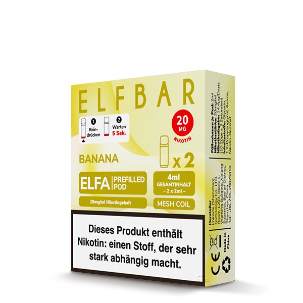 ELFBAR ELFA Pods 2Stk - Banana