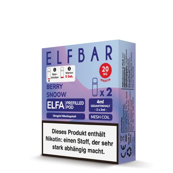 ELFBAR ELFA Pods 2Stk - Berry Snoow