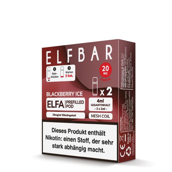 ELFBAR ELFA Pods 2Stk - Blackberry Ice