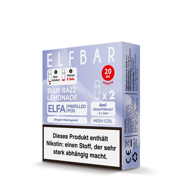 ELFBAR ELFA Pods 2Stk - Blue Razz Lemonade