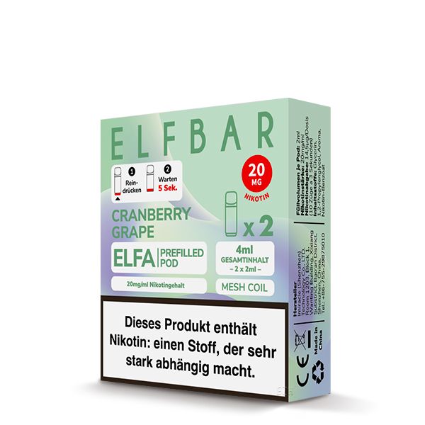 ELFBAR ELFA Pods 2Stk - Cranberry Grape