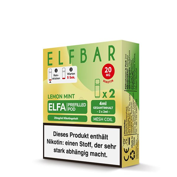 ELFBAR ELFA Pods 2Stk - Lemon Mint