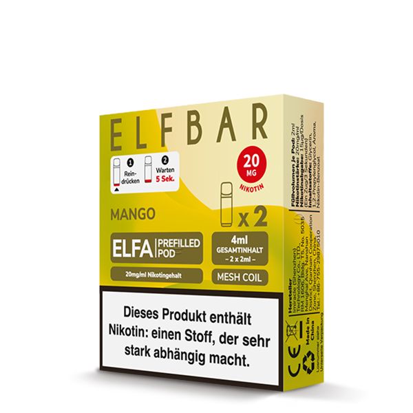 ELFBAR ELFA Pods 2Stk - Mango